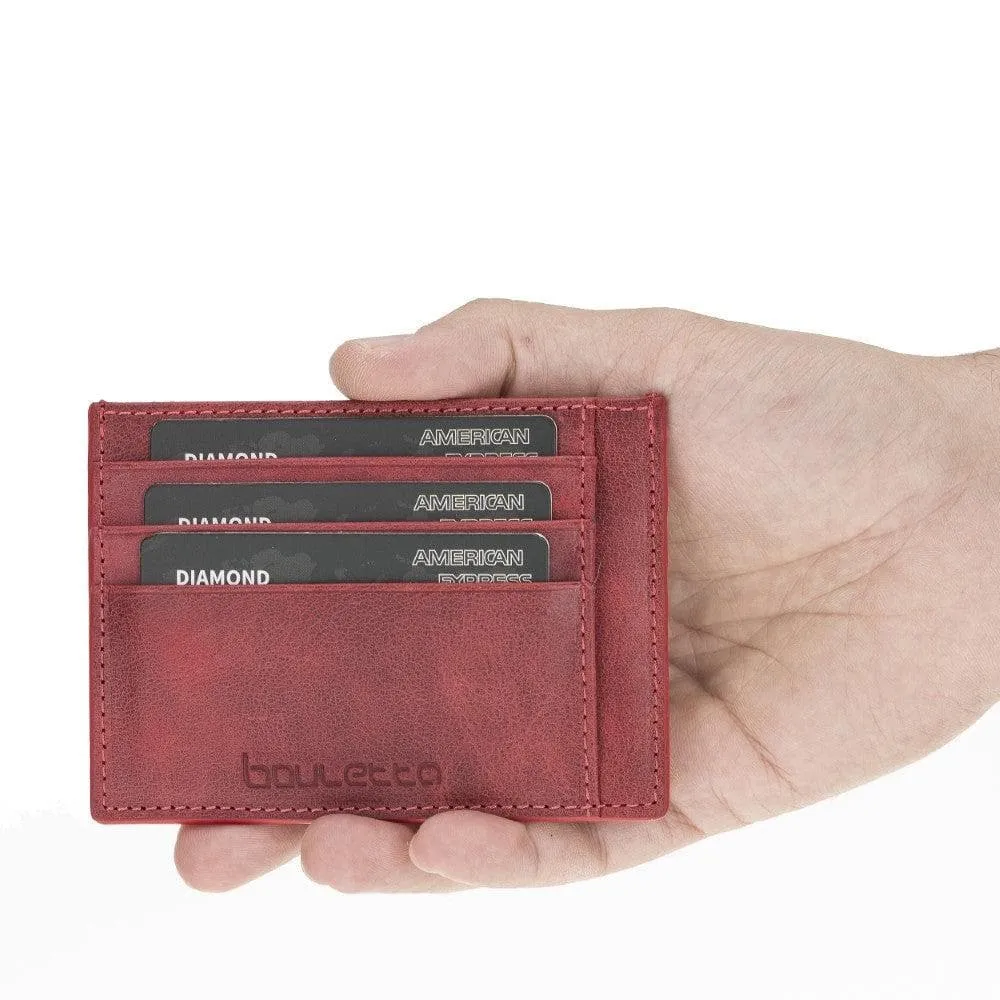 Handmade and Personalized Minimaalist Geniuine Leather Card Holder - BLWL18
