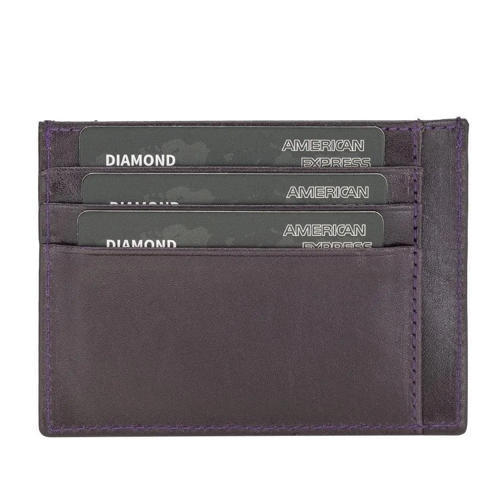 Handmade and Personalized Minimaalist Geniuine Leather Card Holder - BLWL18