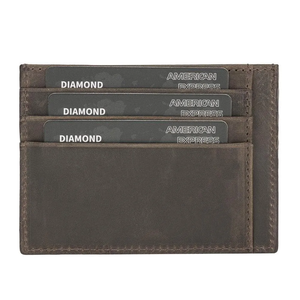 Handmade and Personalized Minimaalist Geniuine Leather Card Holder - BLWL18