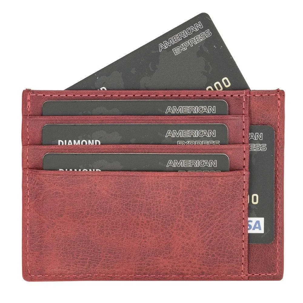 Handmade and Personalized Minimaalist Geniuine Leather Card Holder - BLWL18