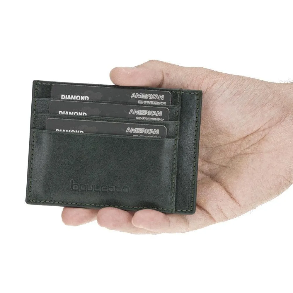 Handmade and Personalized Minimaalist Geniuine Leather Card Holder - BLWL18