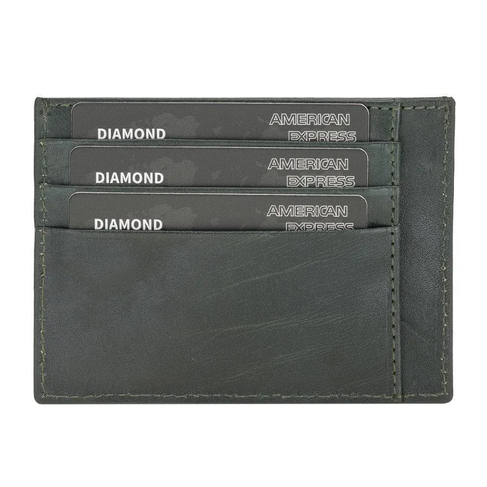 Handmade and Personalized Minimaalist Geniuine Leather Card Holder - BLWL18