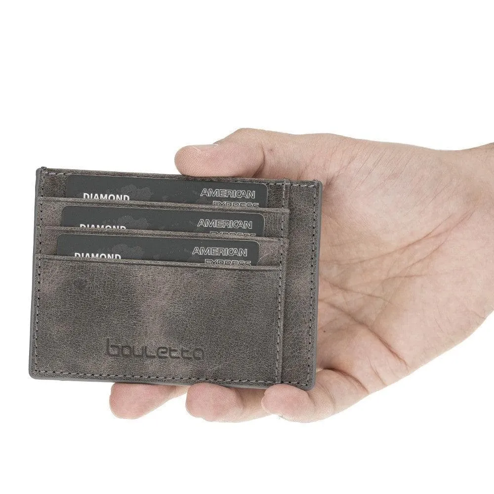 Handmade and Personalized Minimaalist Geniuine Leather Card Holder - BLWL18