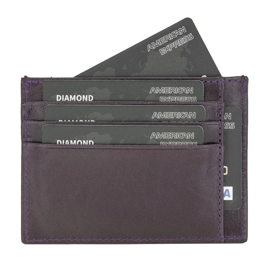 Handmade and Personalized Minimaalist Geniuine Leather Card Holder - BLWL18