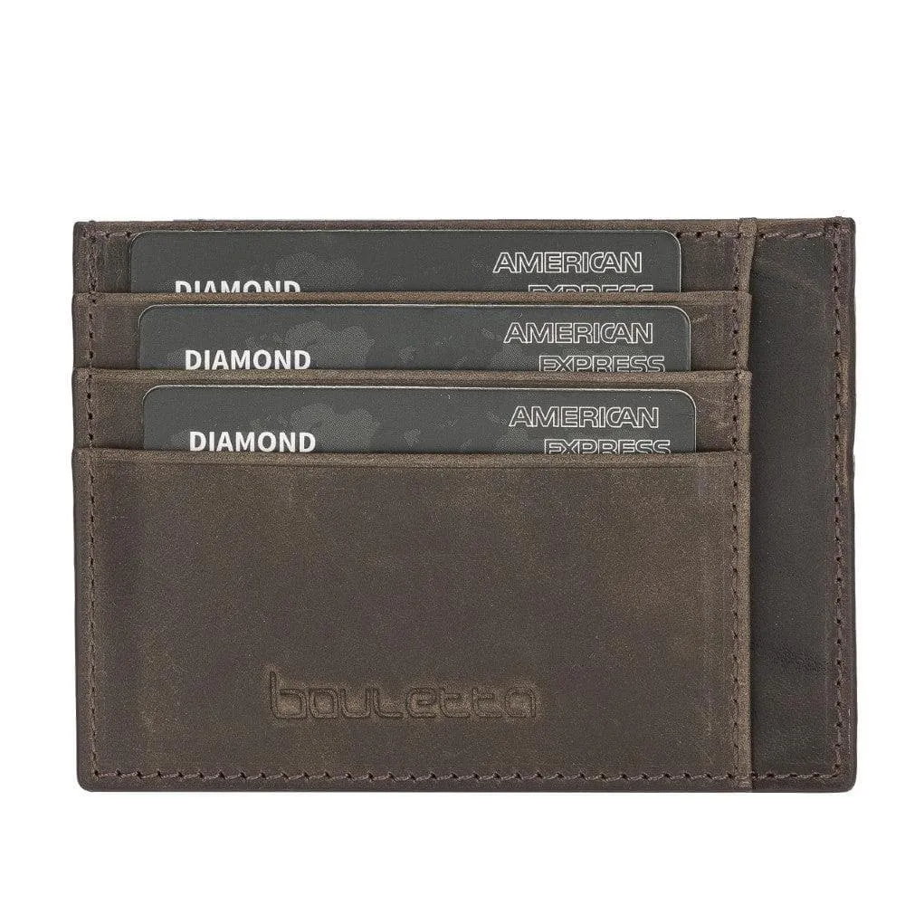 Handmade and Personalized Minimaalist Geniuine Leather Card Holder - BLWL18