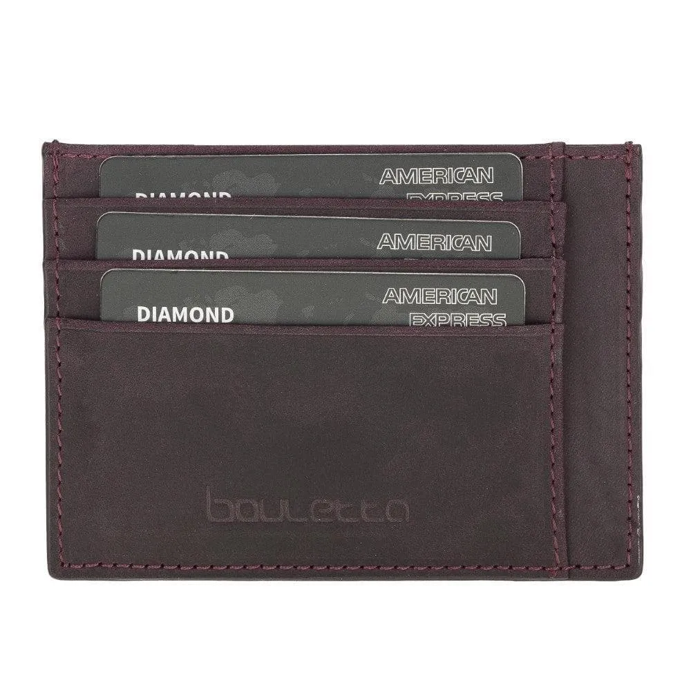 Handmade and Personalized Minimaalist Geniuine Leather Card Holder - BLWL18