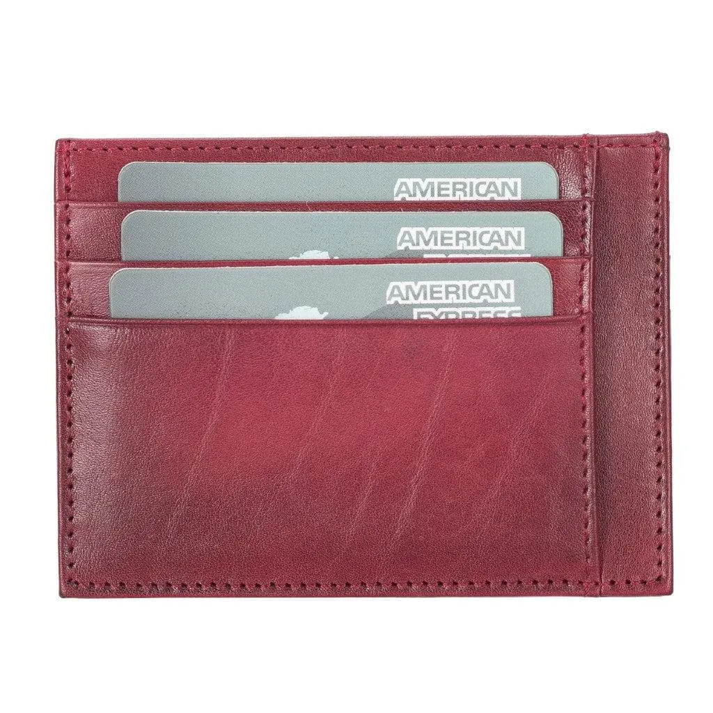 Handmade and Personalized Minimaalist Geniuine Leather Card Holder - BLWL18