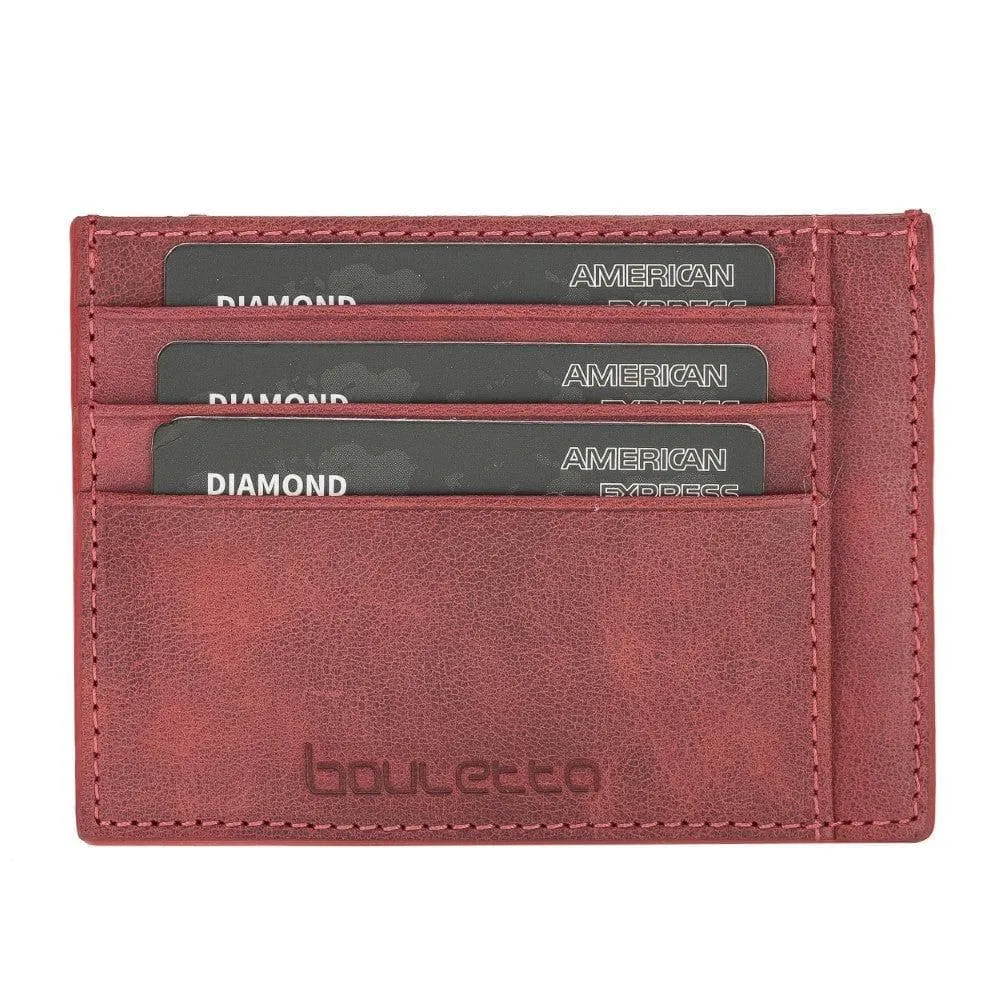 Handmade and Personalized Minimaalist Geniuine Leather Card Holder - BLWL18