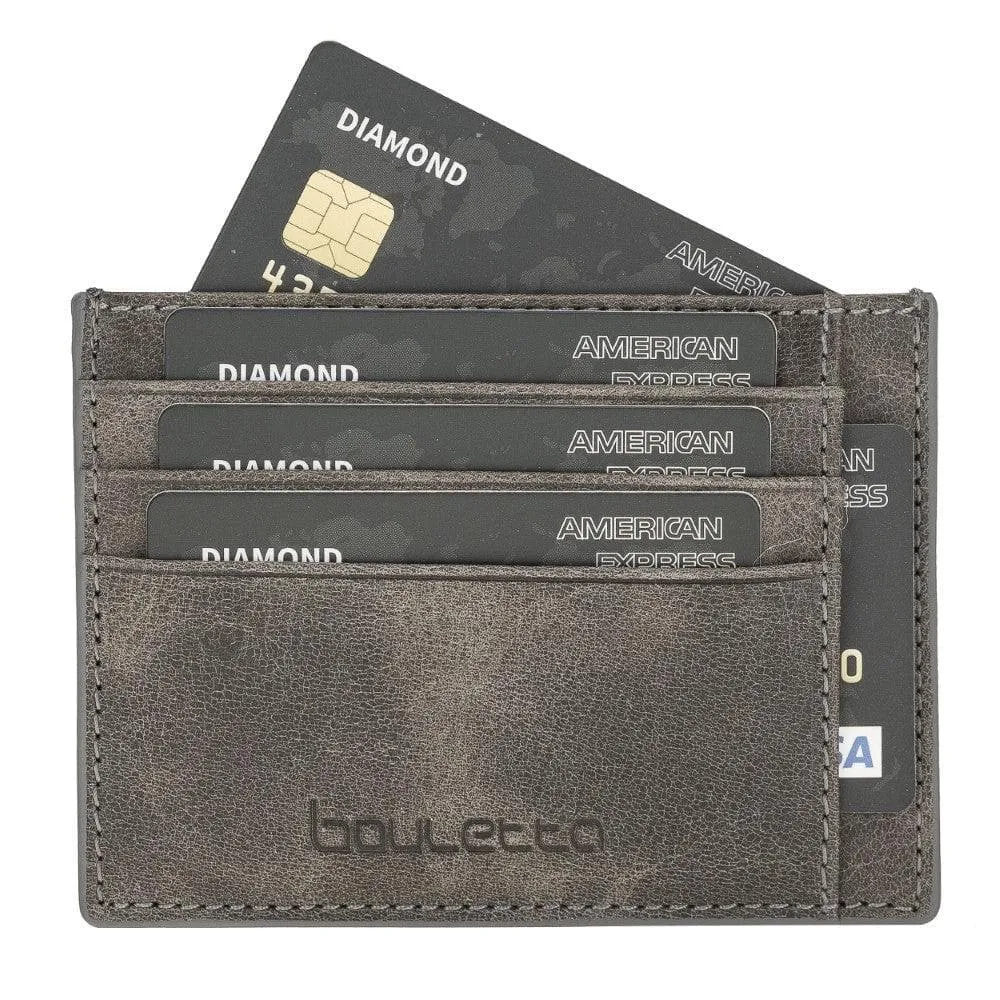 Handmade and Personalized Minimaalist Geniuine Leather Card Holder - BLWL18