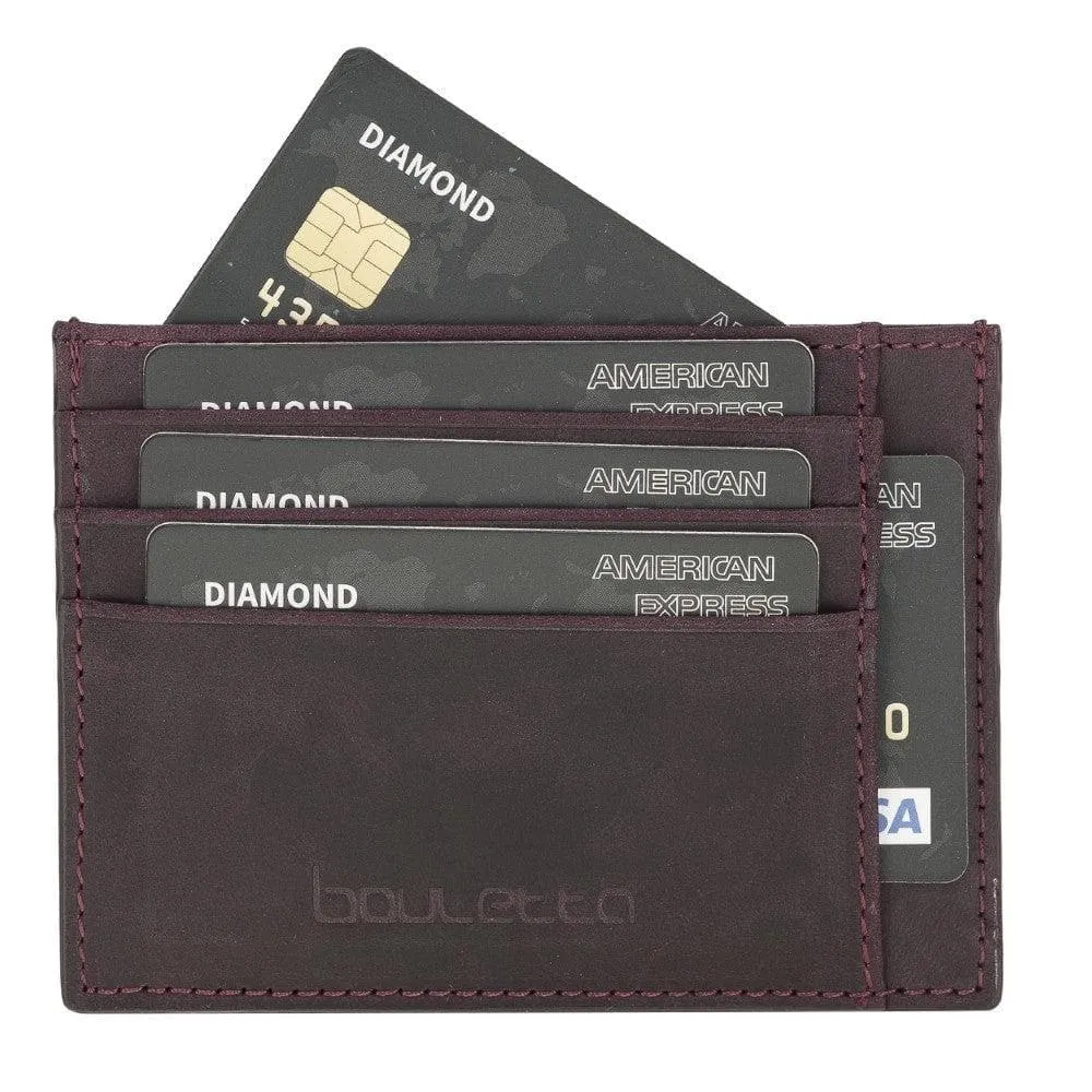 Handmade and Personalized Minimaalist Geniuine Leather Card Holder - BLWL18