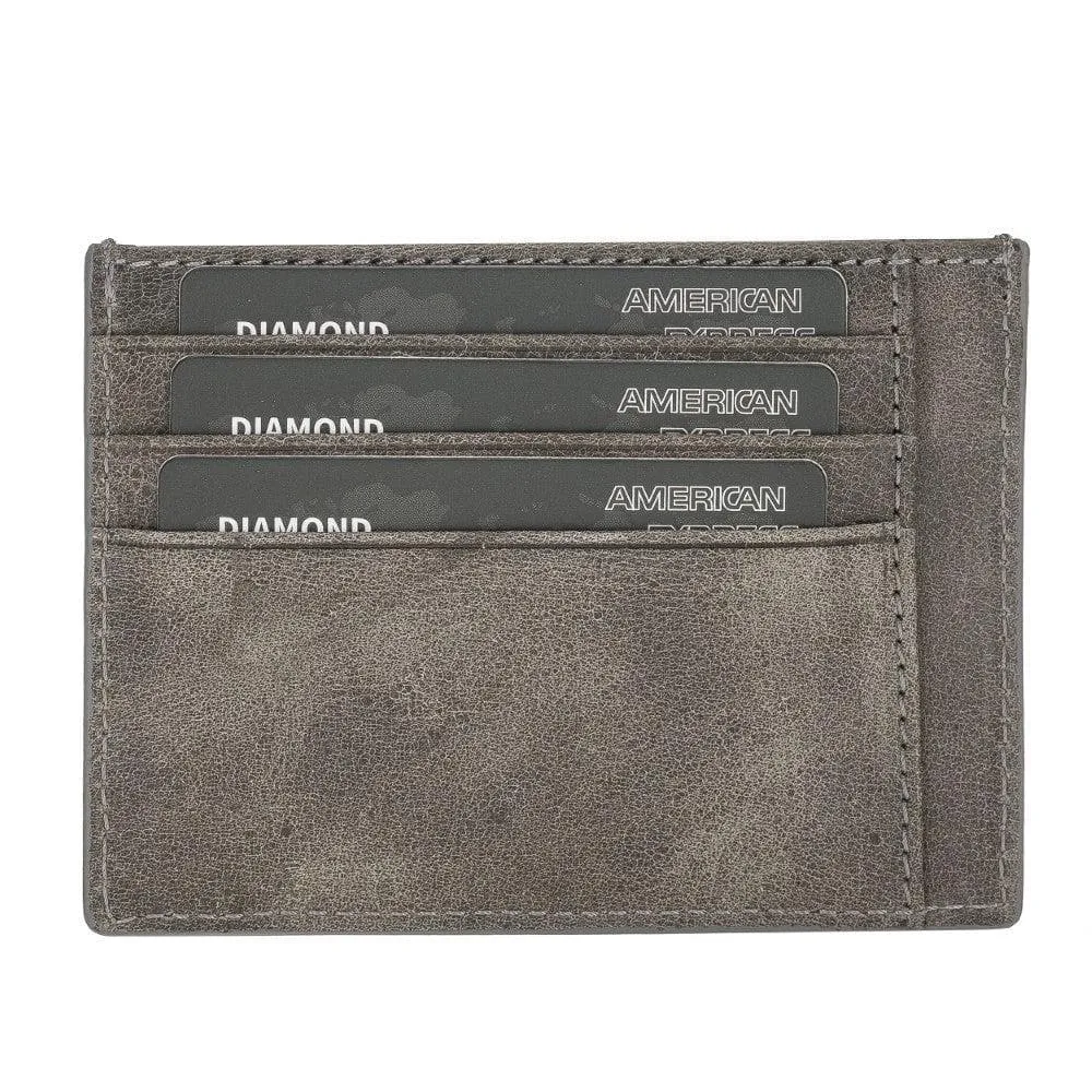 Handmade and Personalized Minimaalist Geniuine Leather Card Holder - BLWL18