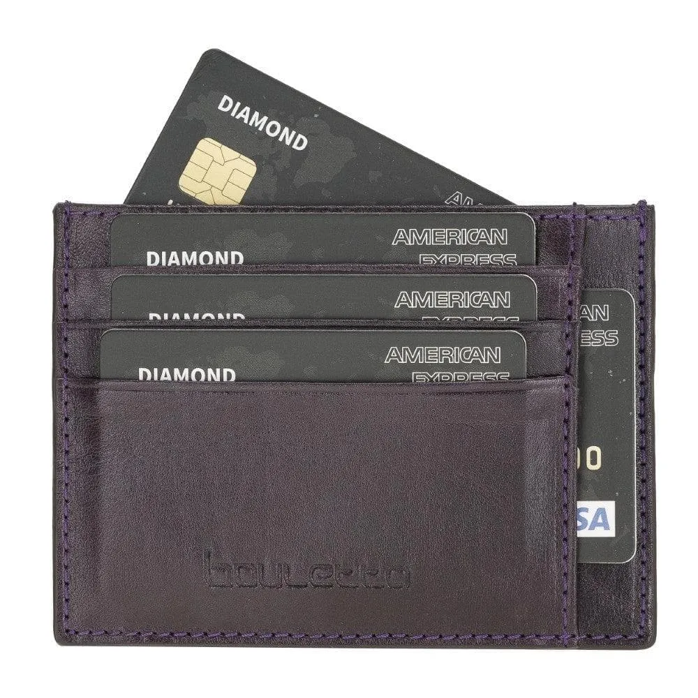 Handmade and Personalized Minimaalist Geniuine Leather Card Holder - BLWL18
