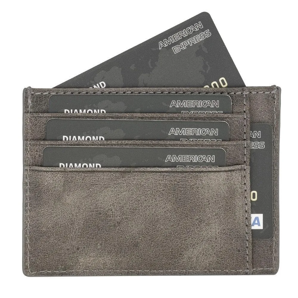 Handmade and Personalized Minimaalist Geniuine Leather Card Holder - BLWL18