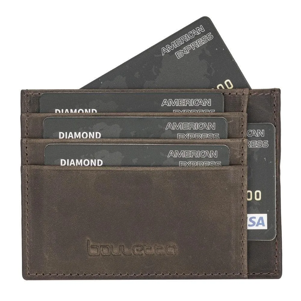Handmade and Personalized Minimaalist Geniuine Leather Card Holder - BLWL18