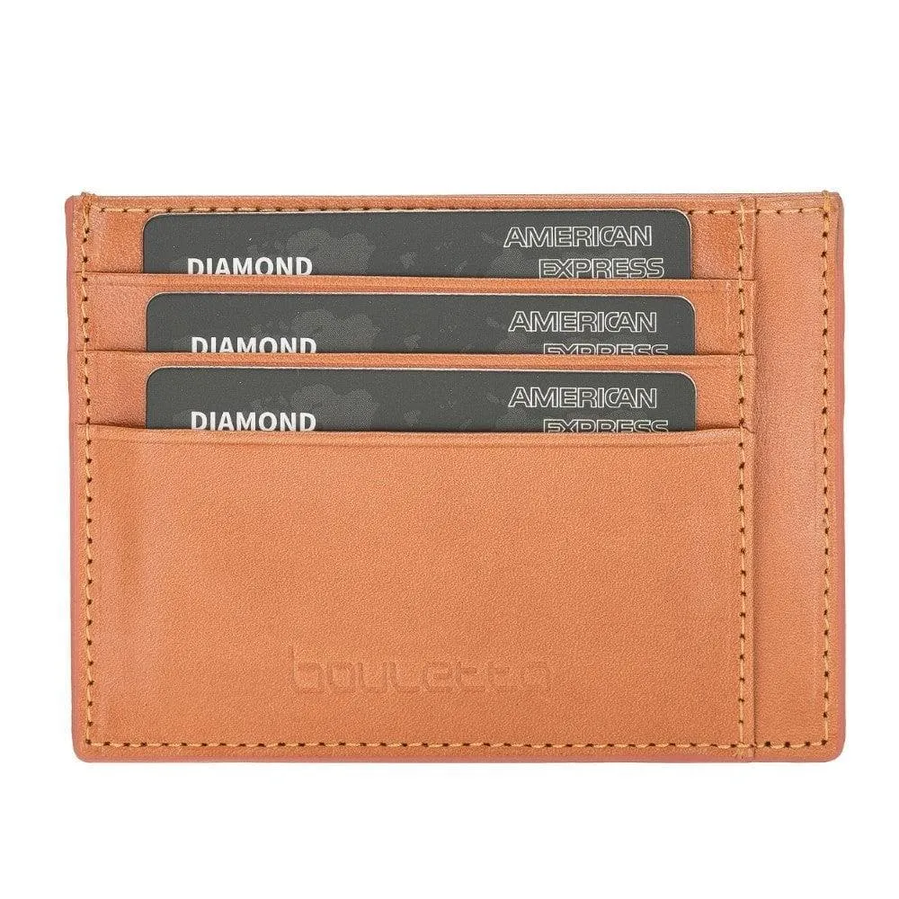 Handmade and Personalized Minimaalist Geniuine Leather Card Holder - BLWL18