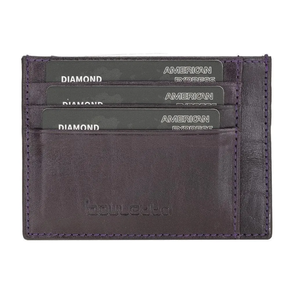 Handmade and Personalized Minimaalist Geniuine Leather Card Holder - BLWL18