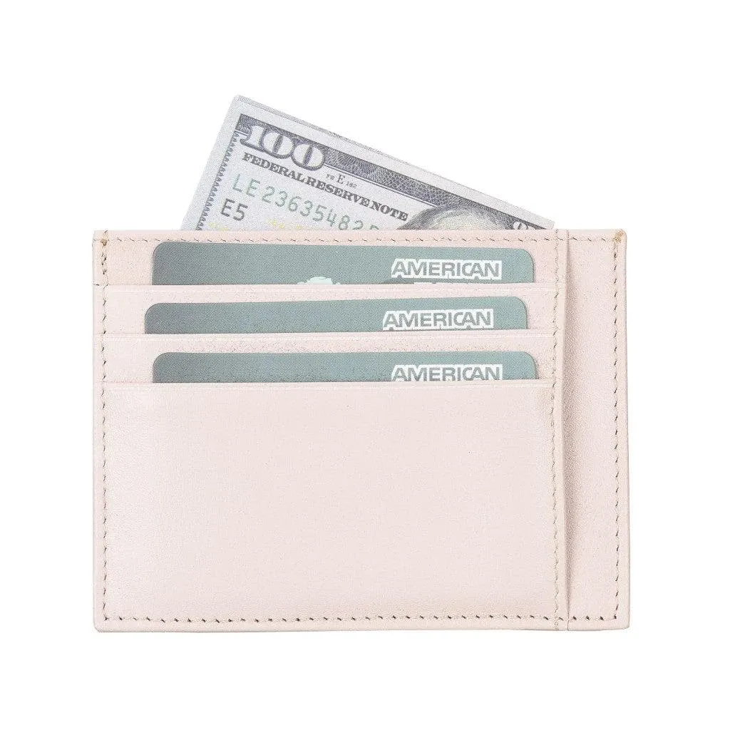 Handmade and Personalized Minimaalist Geniuine Leather Card Holder - BLWL18