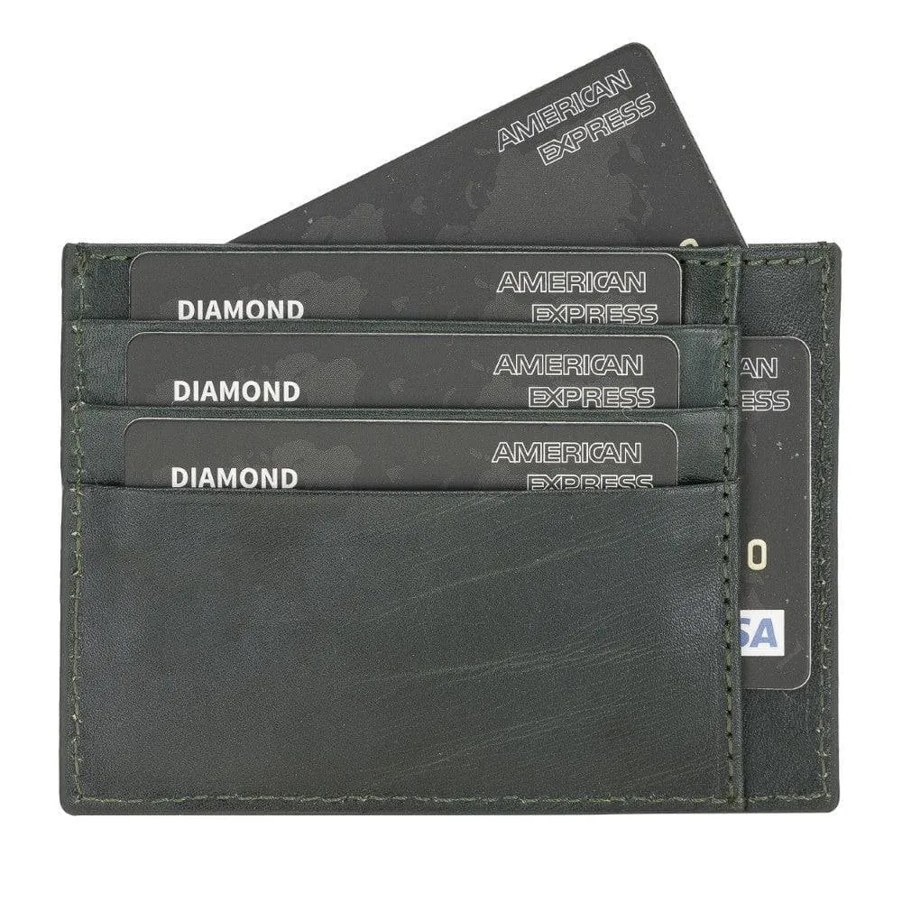 Handmade and Personalized Minimaalist Geniuine Leather Card Holder - BLWL18