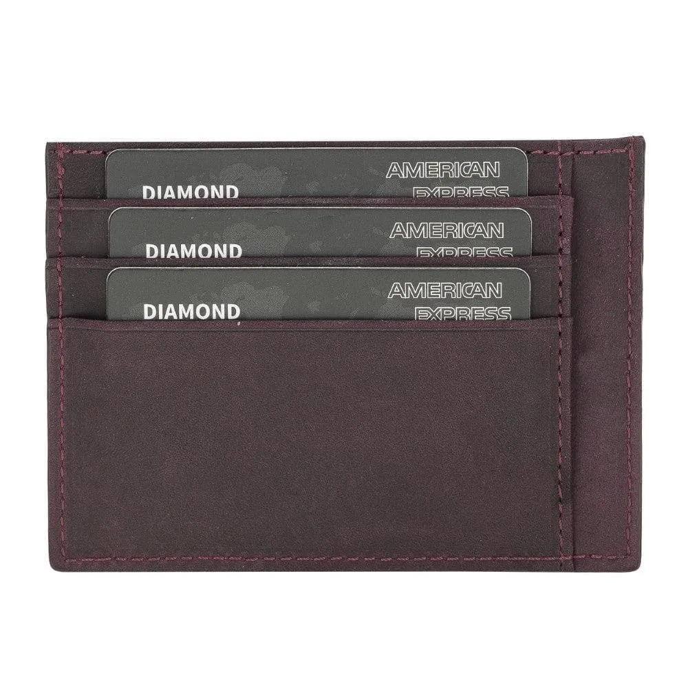 Handmade and Personalized Minimaalist Geniuine Leather Card Holder - BLWL18