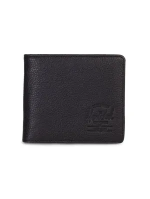 Hank Wallet Black Pebbled Leather