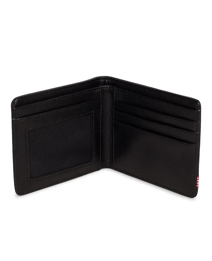 Hank Wallet Black Pebbled Leather