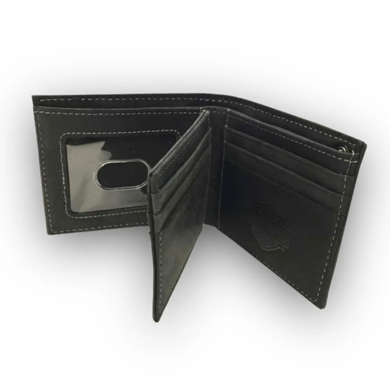 Harley-Davidson® Men's Refuel Bi-Fold Leather Wallet w/ RFID Protection