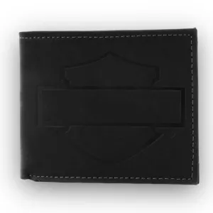 Harley-Davidson® Men's Refuel Bi-Fold Leather Wallet w/ RFID Protection