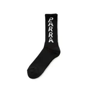 Hole Logo Crew Socks | Black