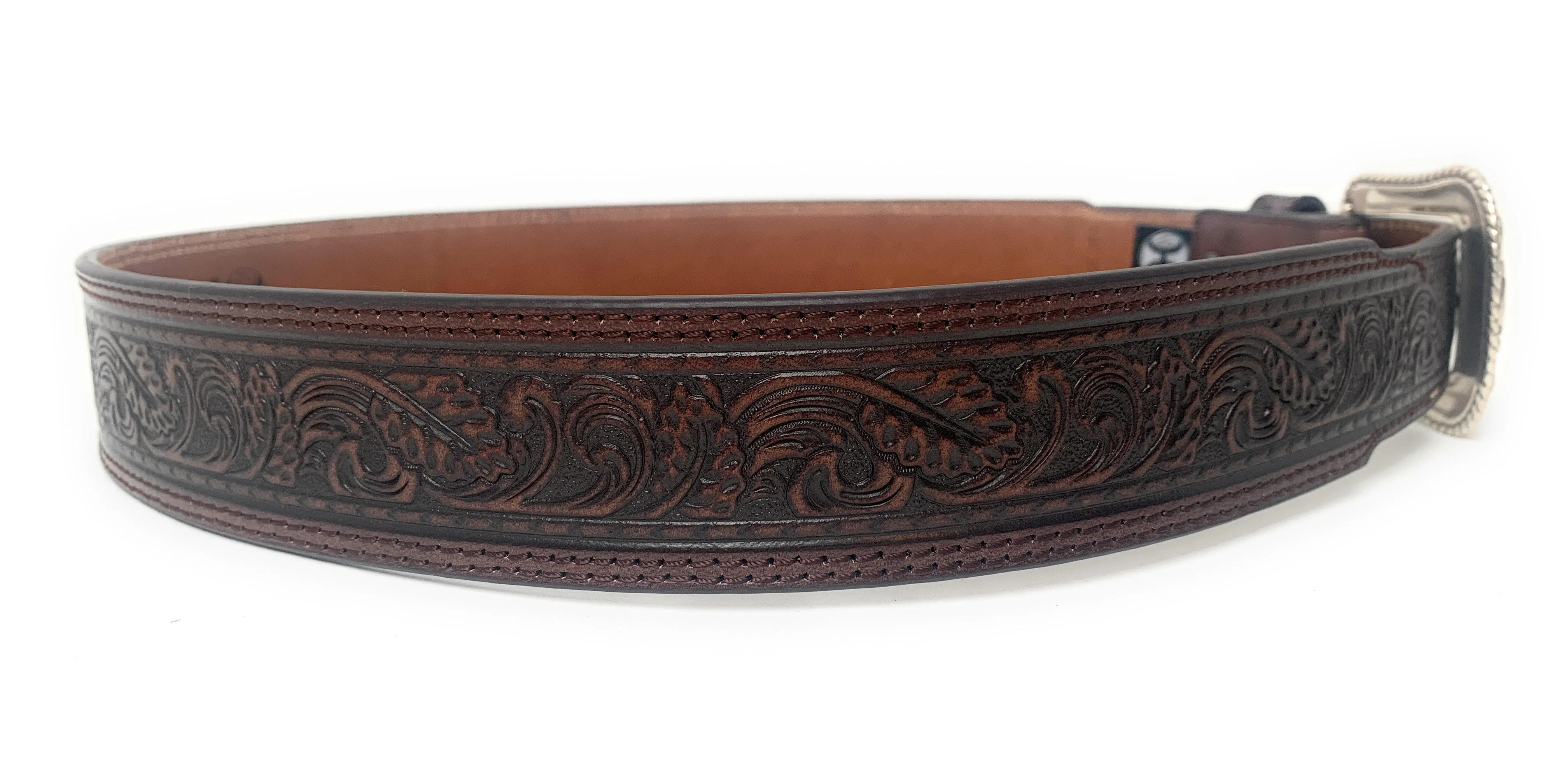 Hooey Men's Tapered Mahogany Western Belt - 1973BE6