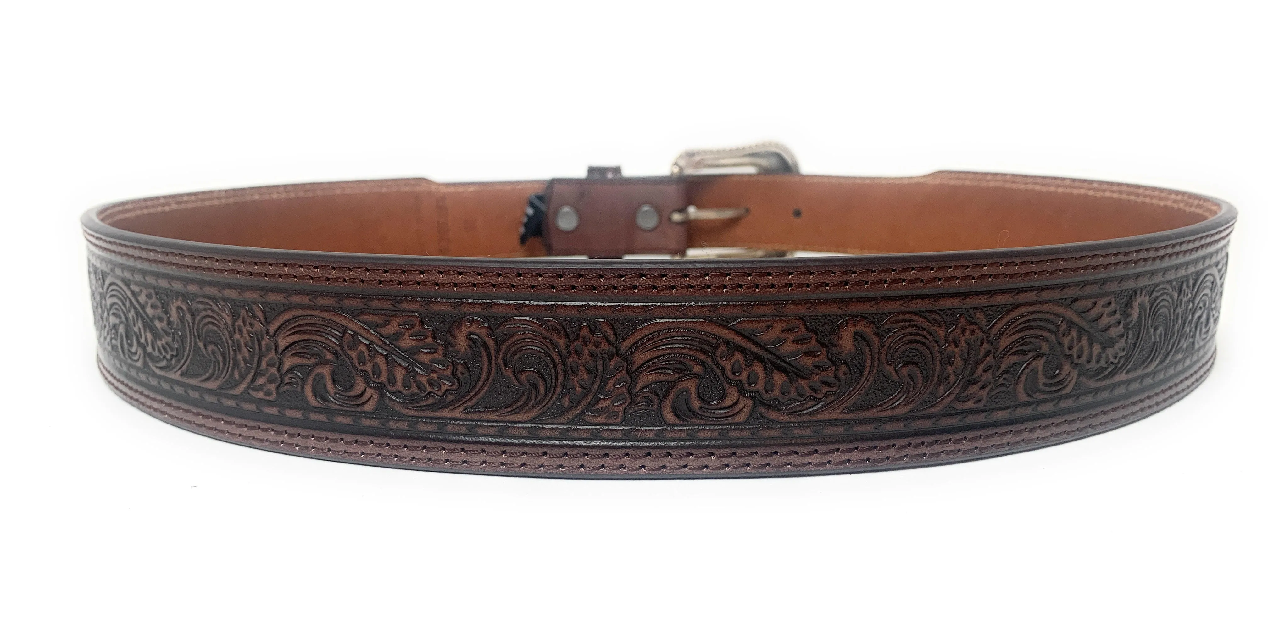 Hooey Men's Tapered Mahogany Western Belt - 1973BE6