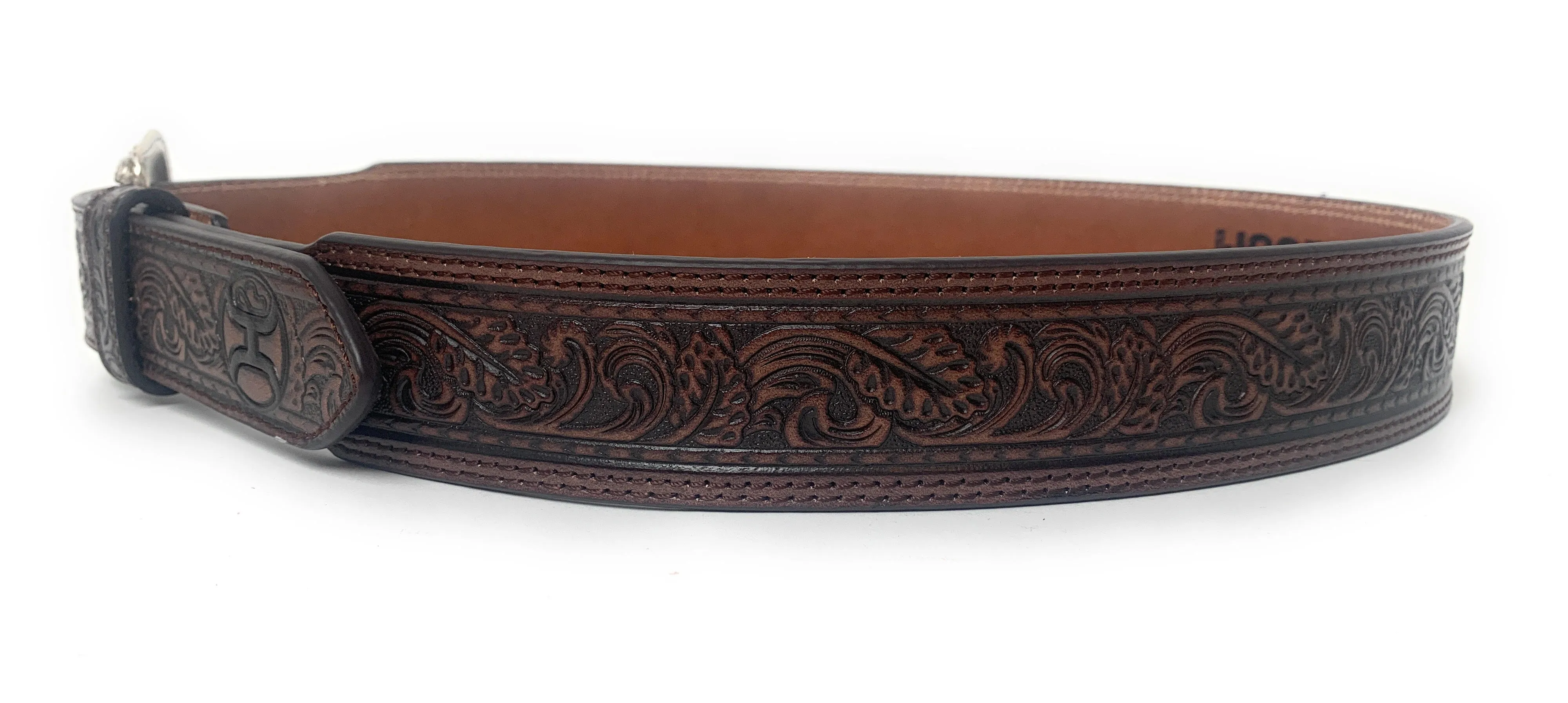 Hooey Men's Tapered Mahogany Western Belt - 1973BE6