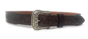 Hooey Men's Tapered Mahogany Western Belt - 1973BE6