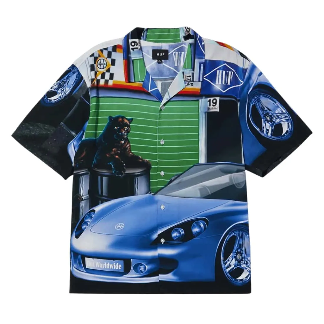 Huf Trophy Shortsleeve Resort Shirt - Multi