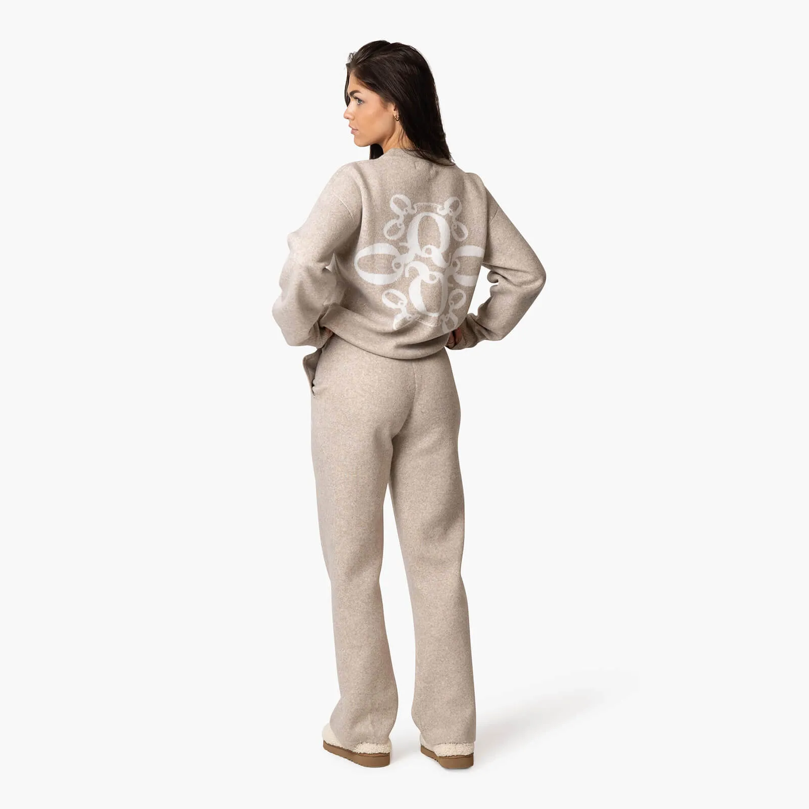 INSIGNIA KNITTED SET | GREIGE MELEE