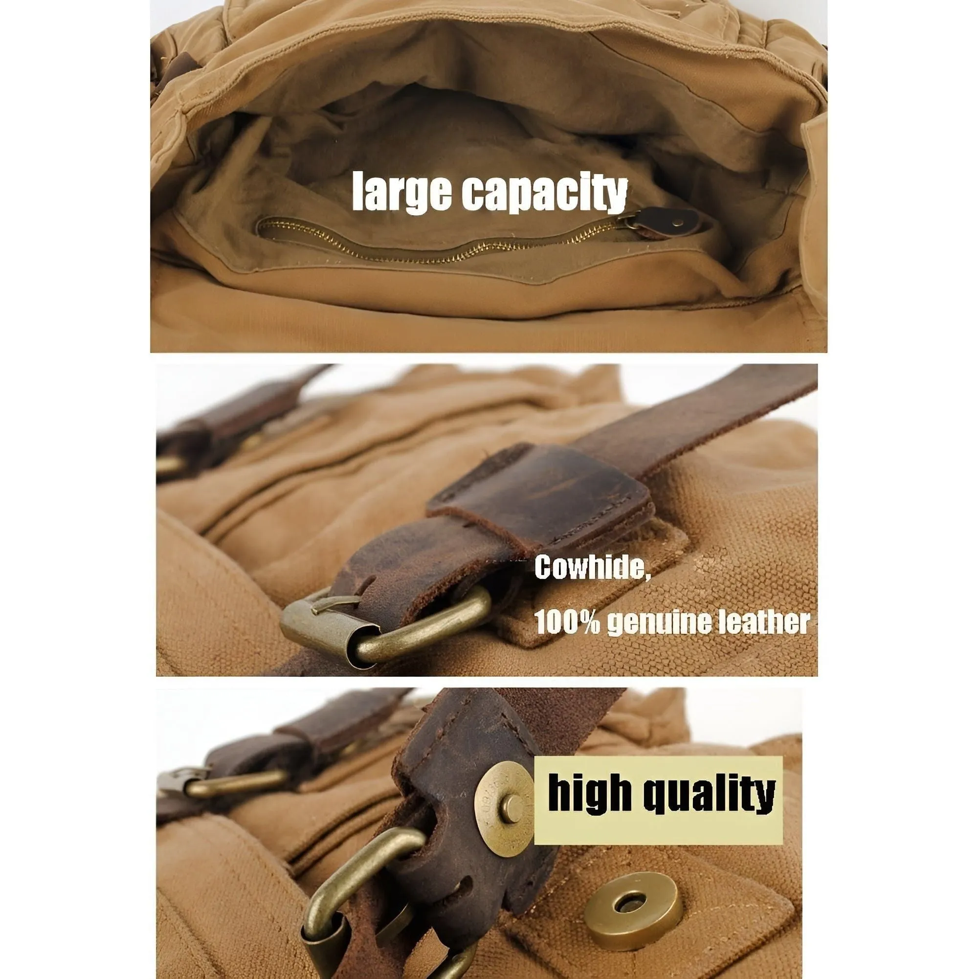 International delivery Men Michael Messenger for Canvas Leather Bag with Bag Vintage Quick resolution Accents –