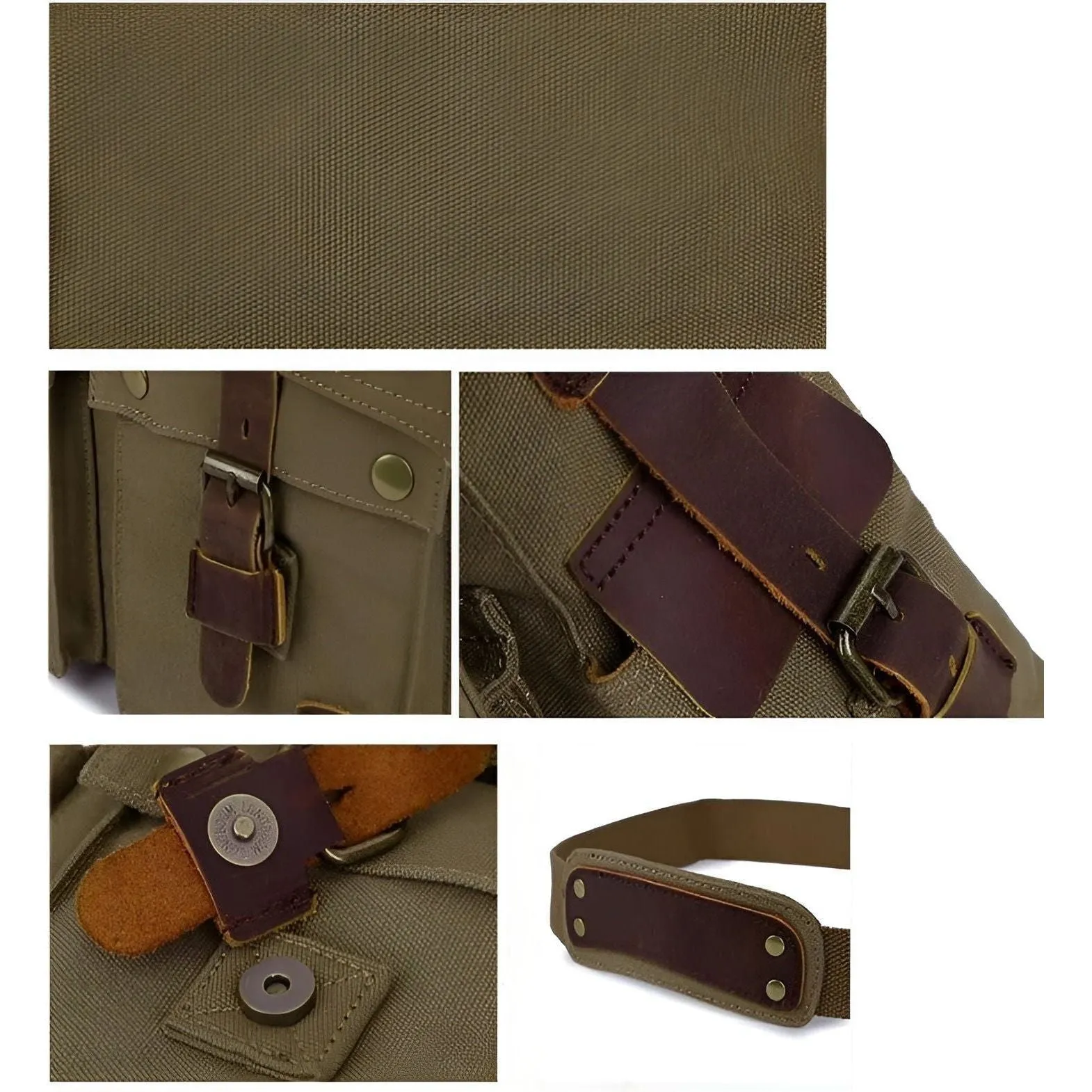 International delivery Men Michael Messenger for Canvas Leather Bag with Bag Vintage Quick resolution Accents –