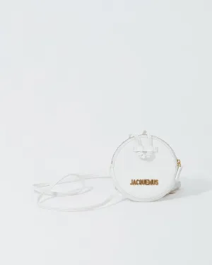 Jacquemus White Leather « Le Pitchou » Wallet Necklace