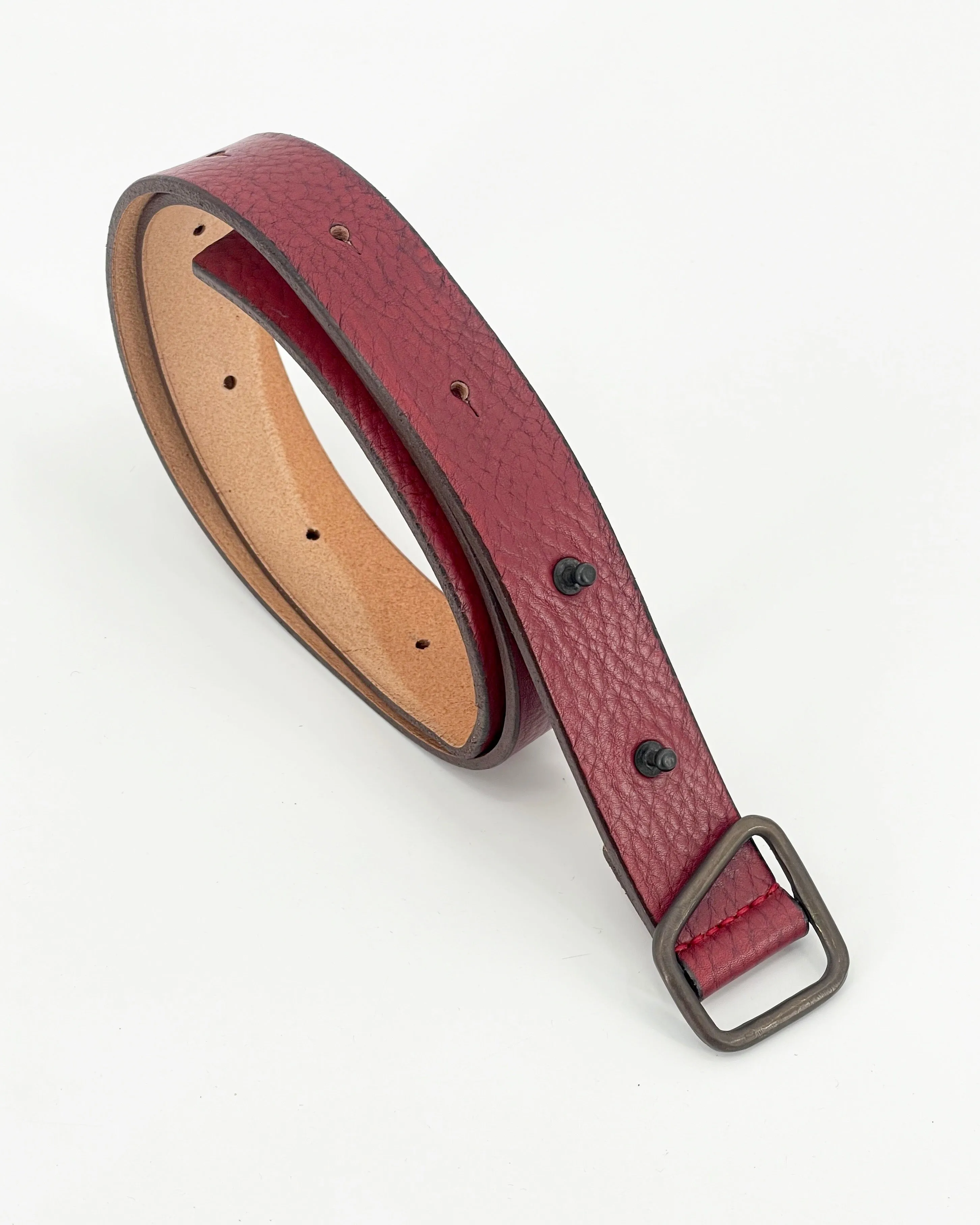 Johnny Farah Volga Belt in Red