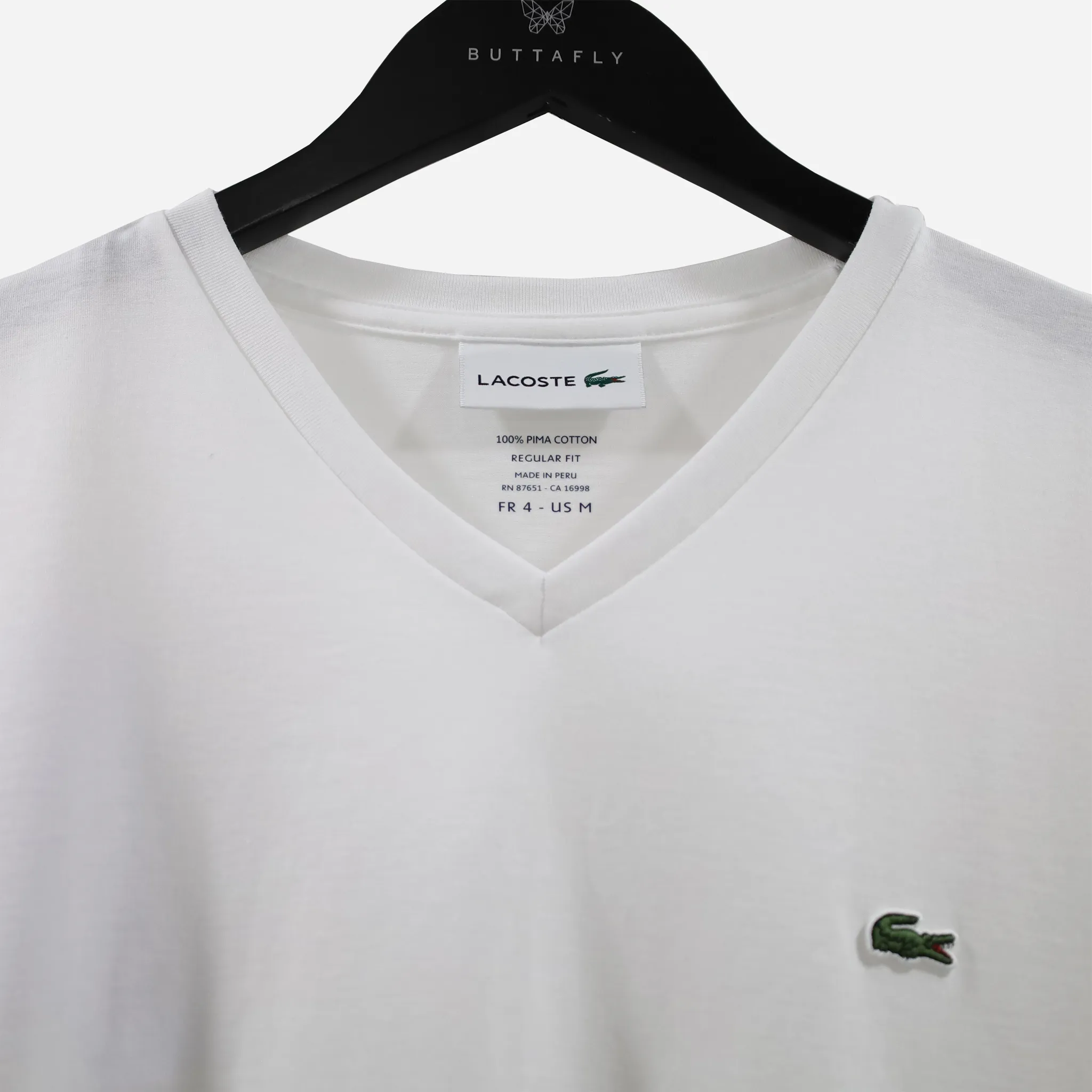 Lacoste Short sleeve v neck pima jersey tee TH6710
