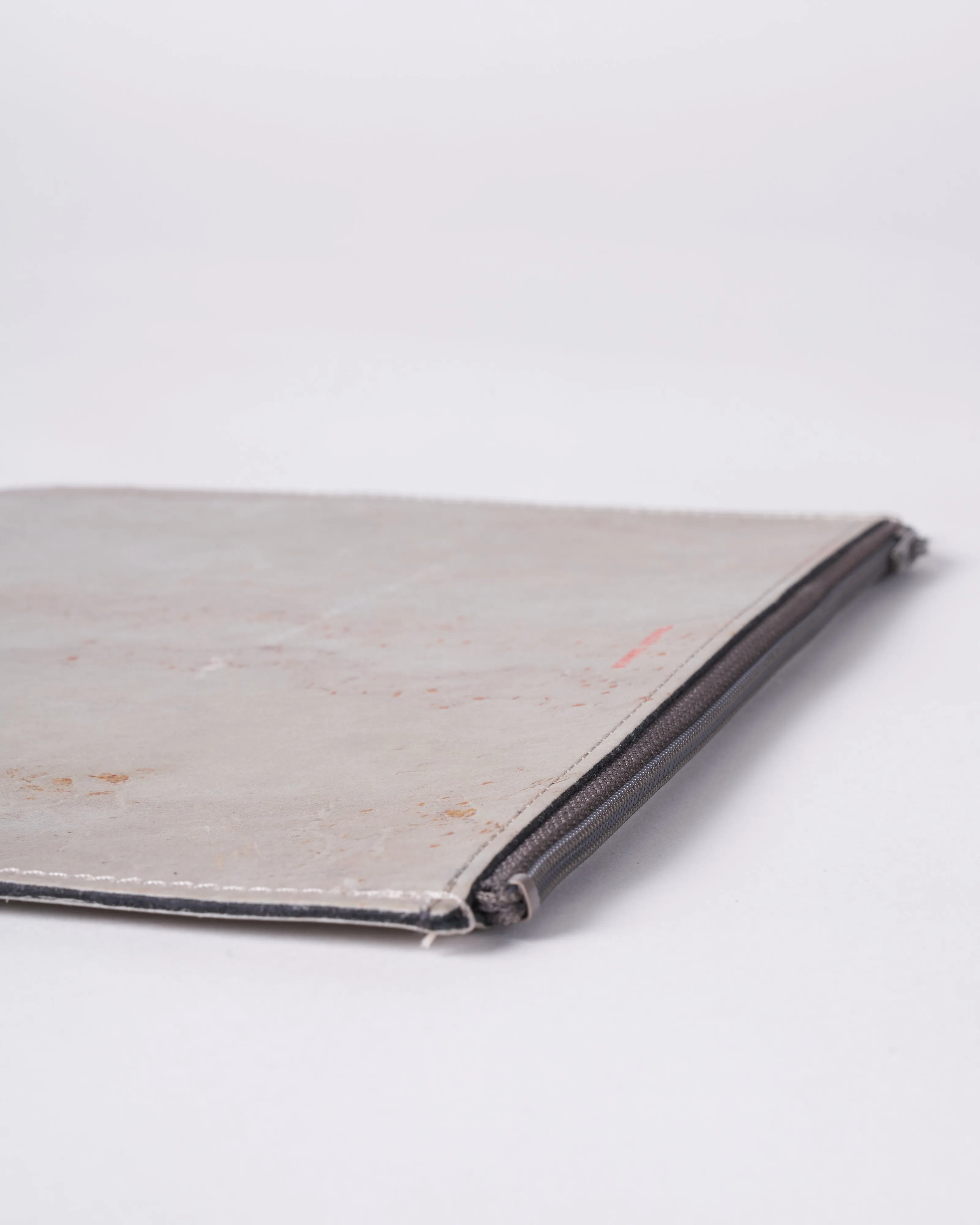 large zip pouch - shale