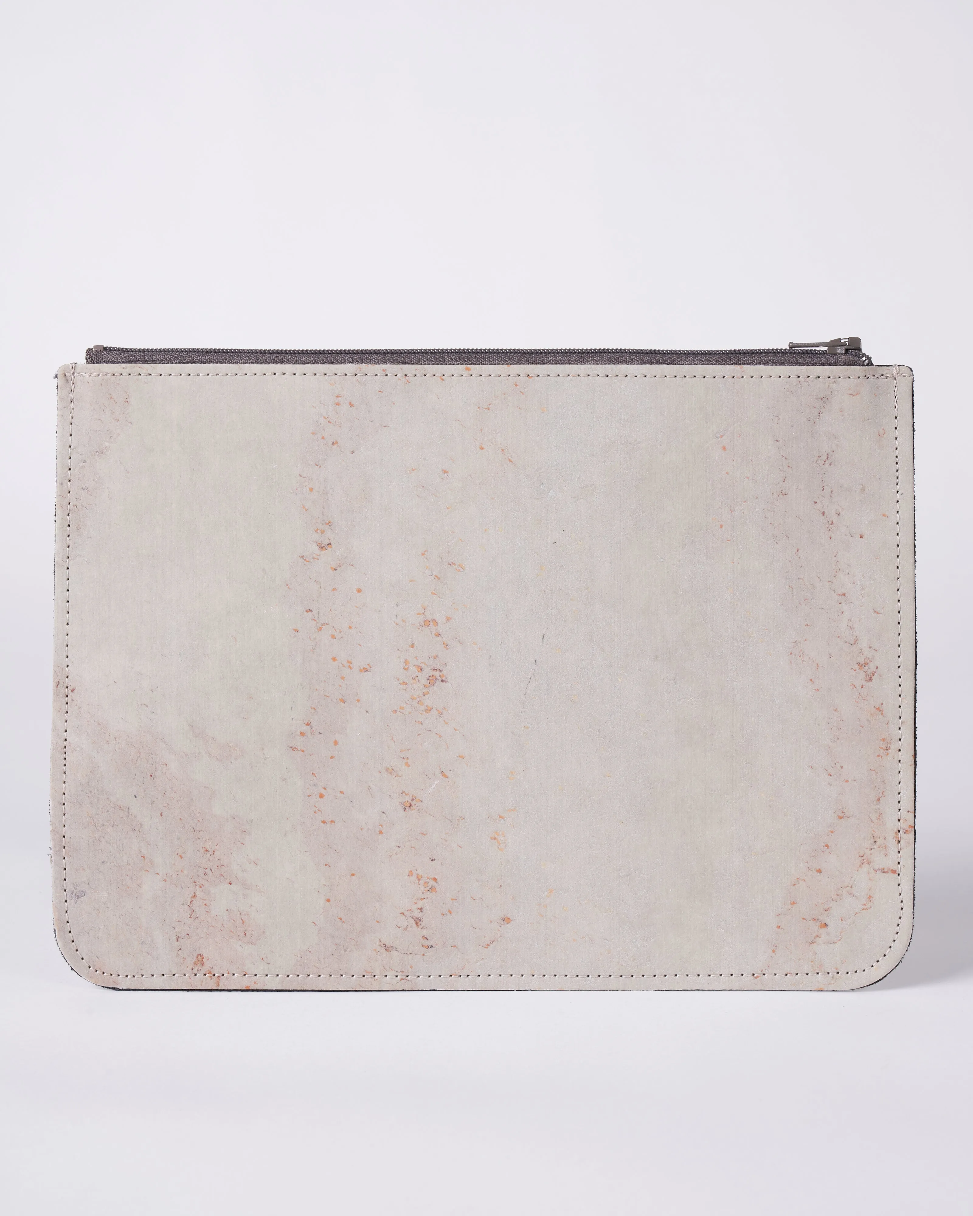 large zip pouch - shale