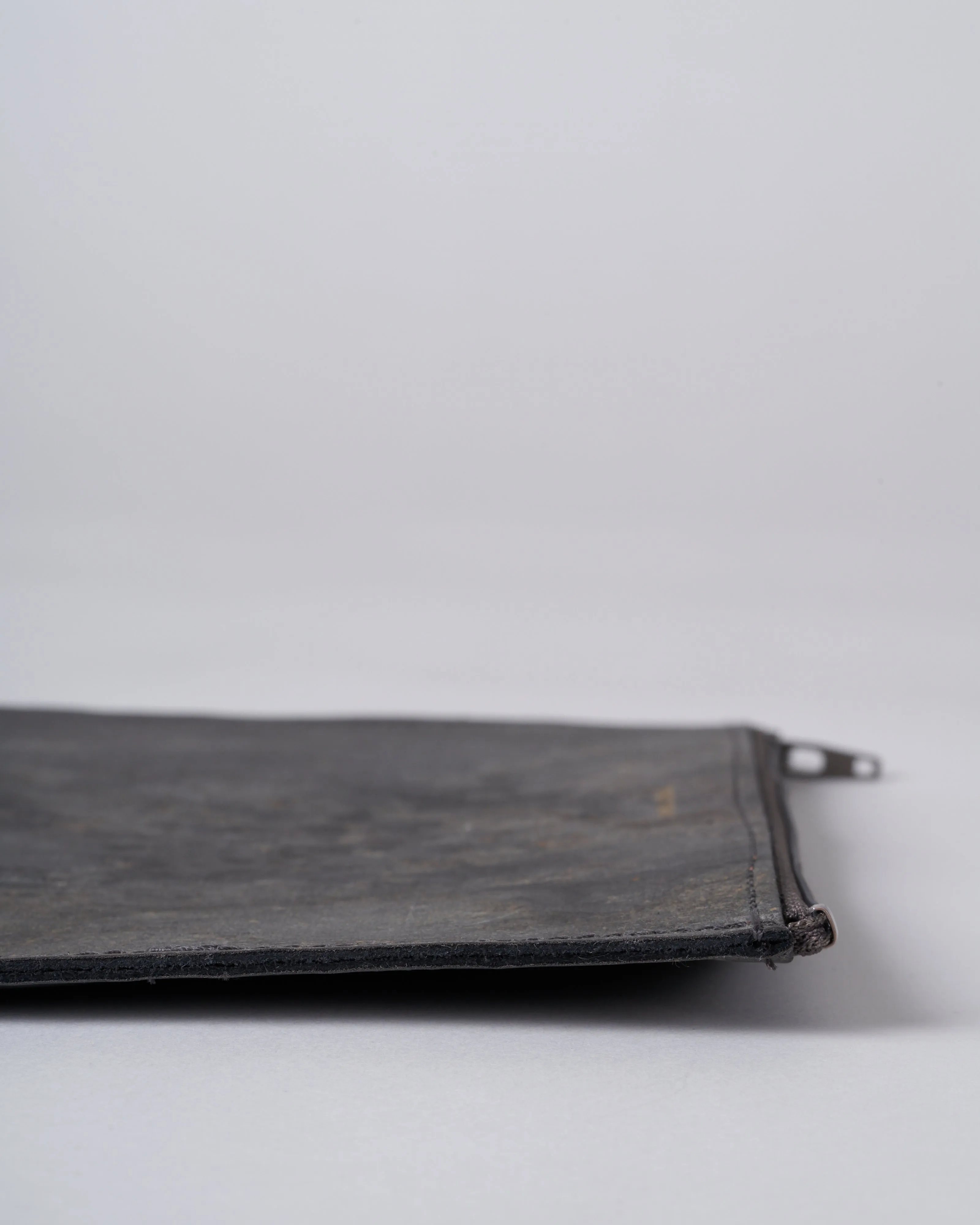 large zip pouch - slate
