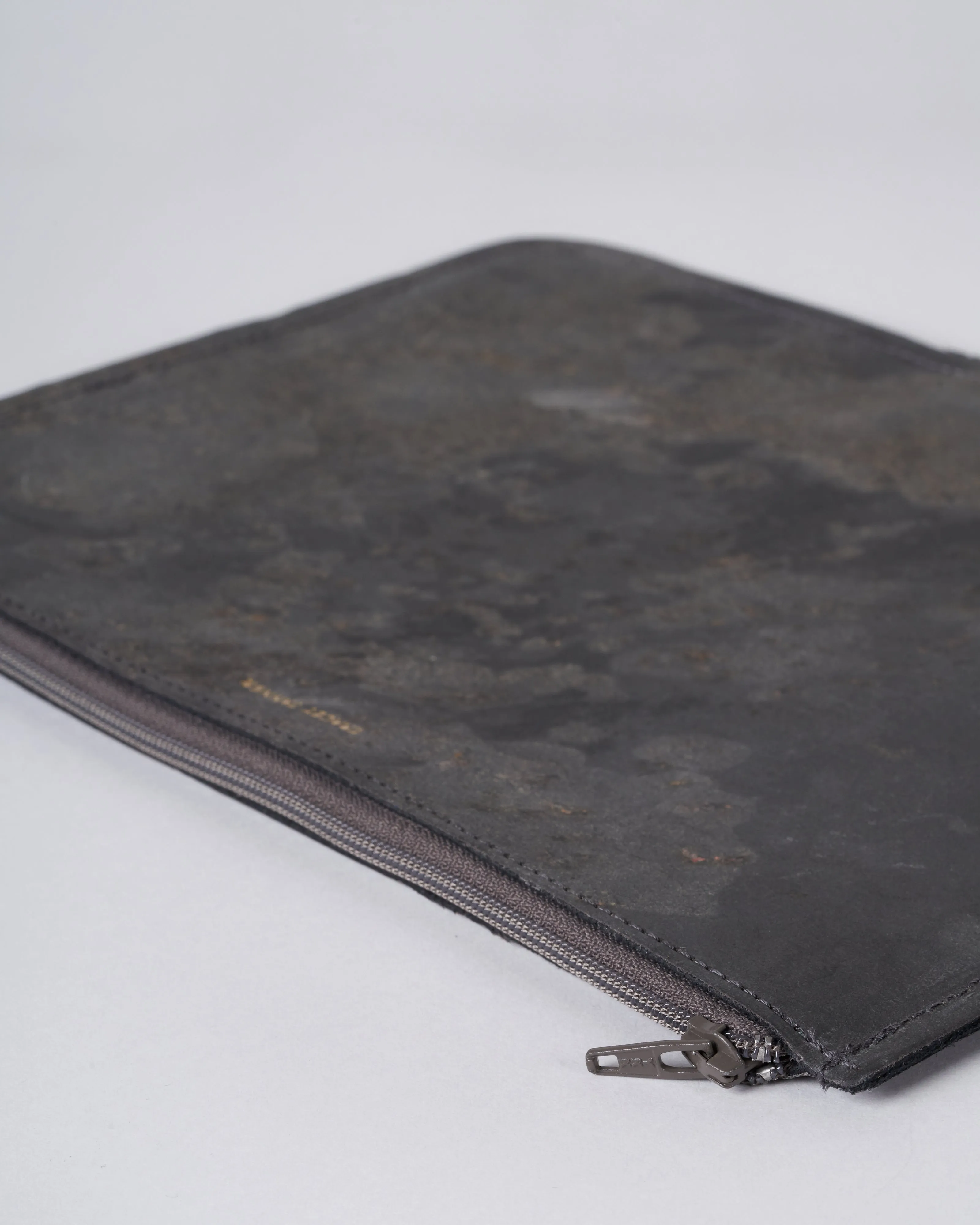 large zip pouch - slate