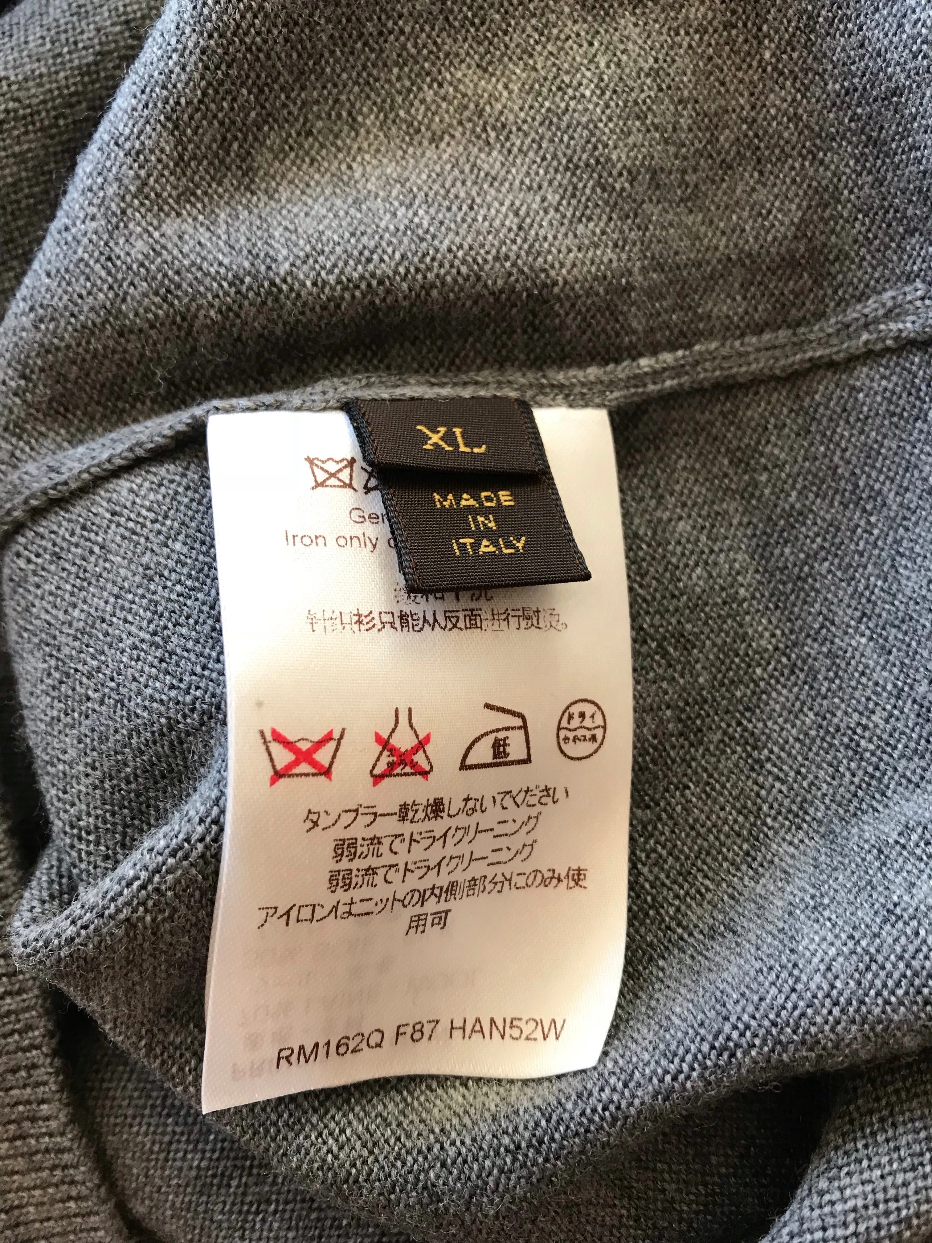 Leather Patch Crewneck Sweater