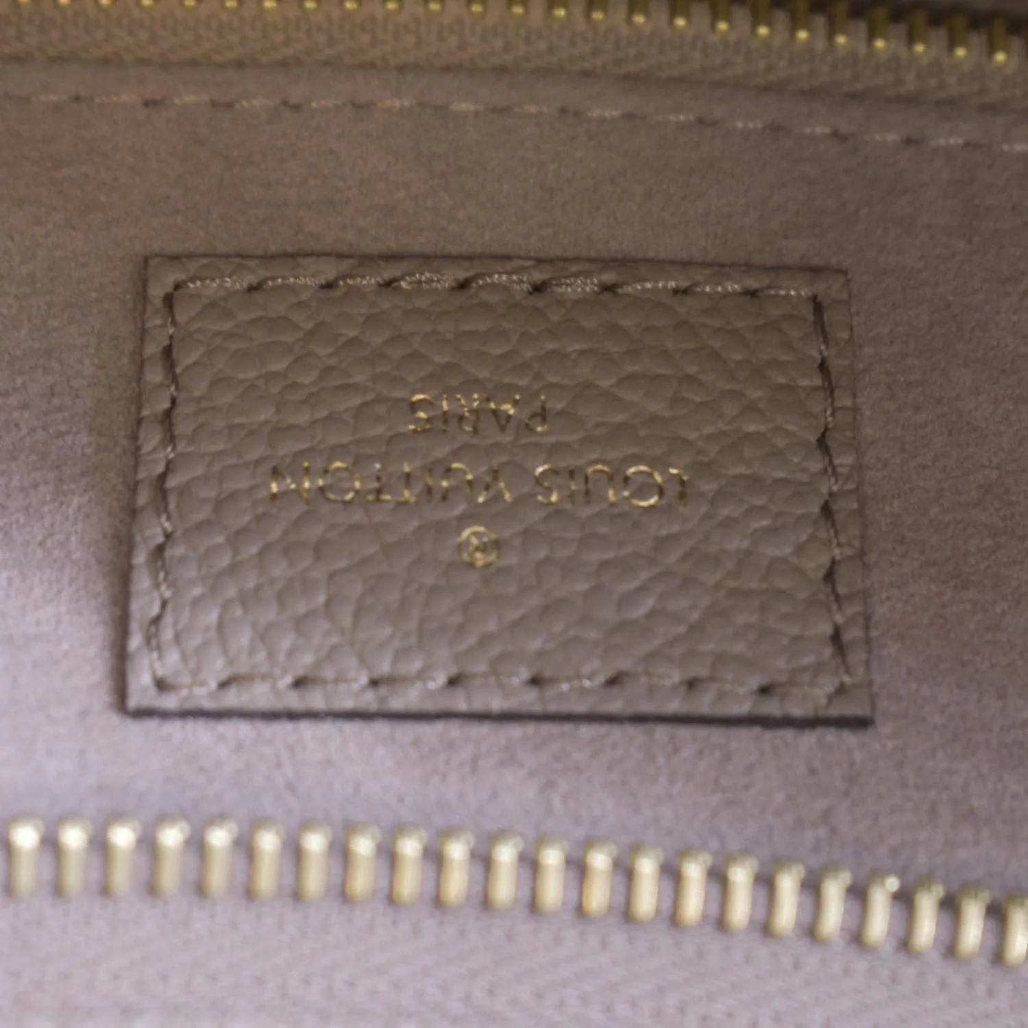 LOUIS VUITTON Carryall MM Monogram Empreinte Crossbody Bag Tourterelle Gray
