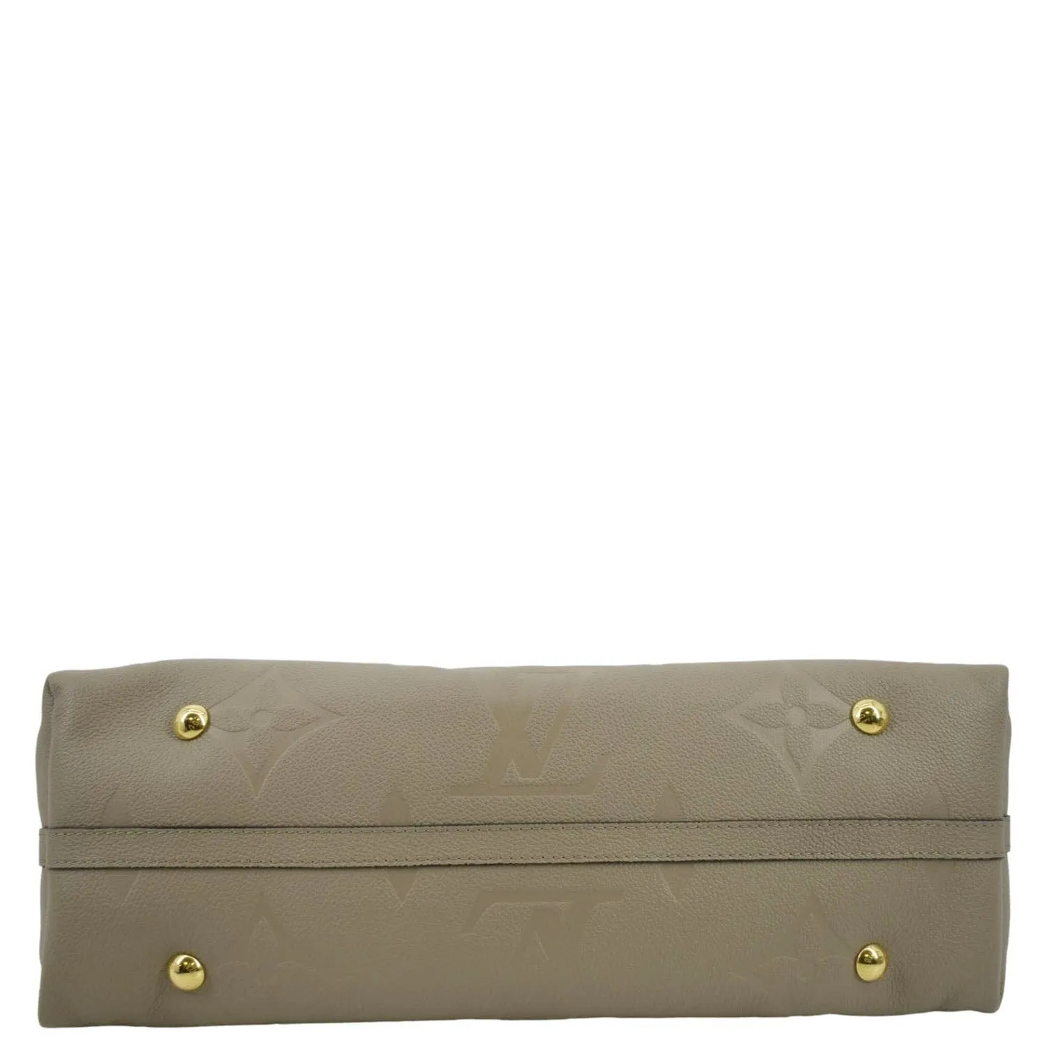 LOUIS VUITTON Carryall MM Monogram Empreinte Crossbody Bag Tourterelle Gray