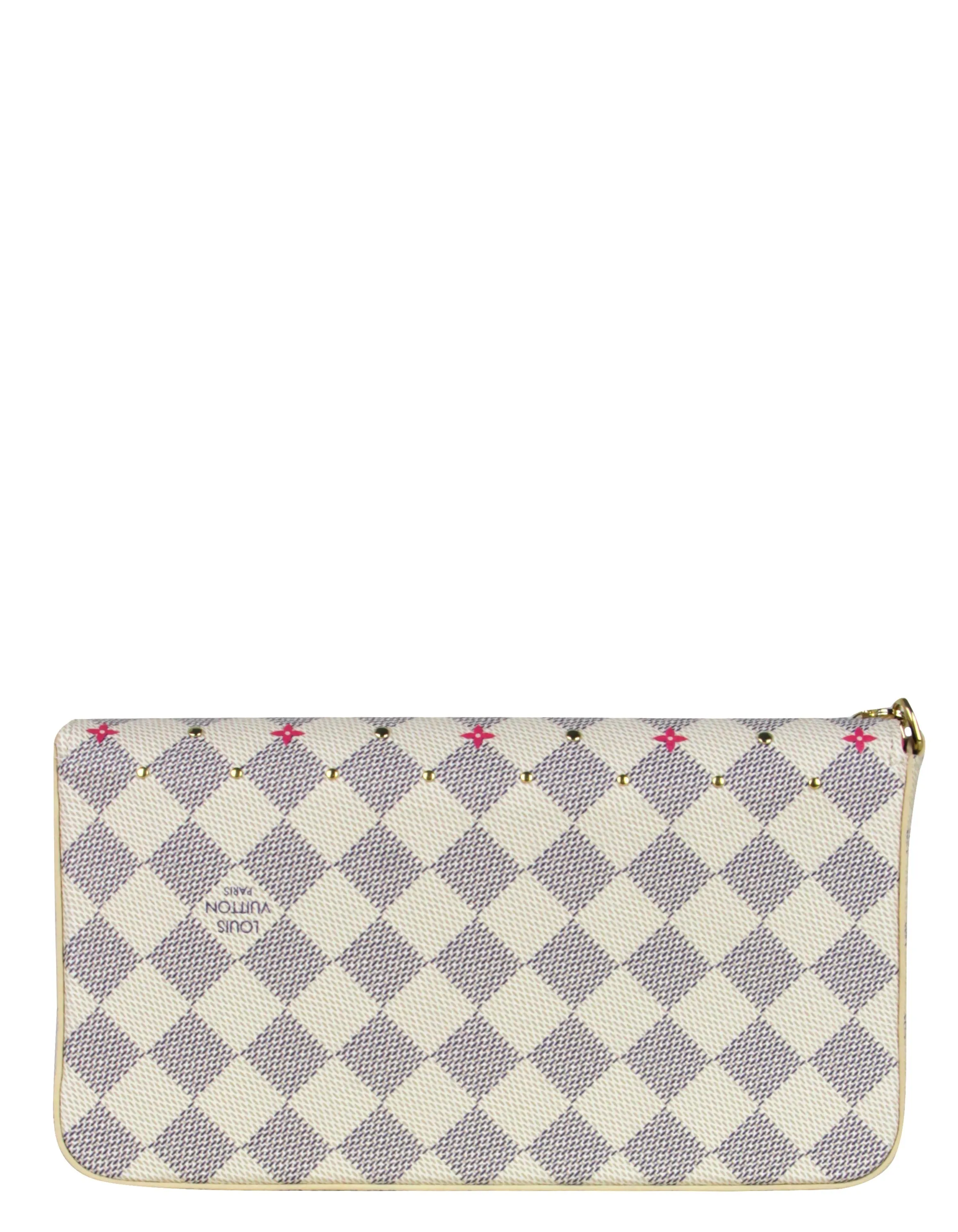 Louis Vuitton Damier Azur Studs Felicie Chain Wallet Crossbody Bag
