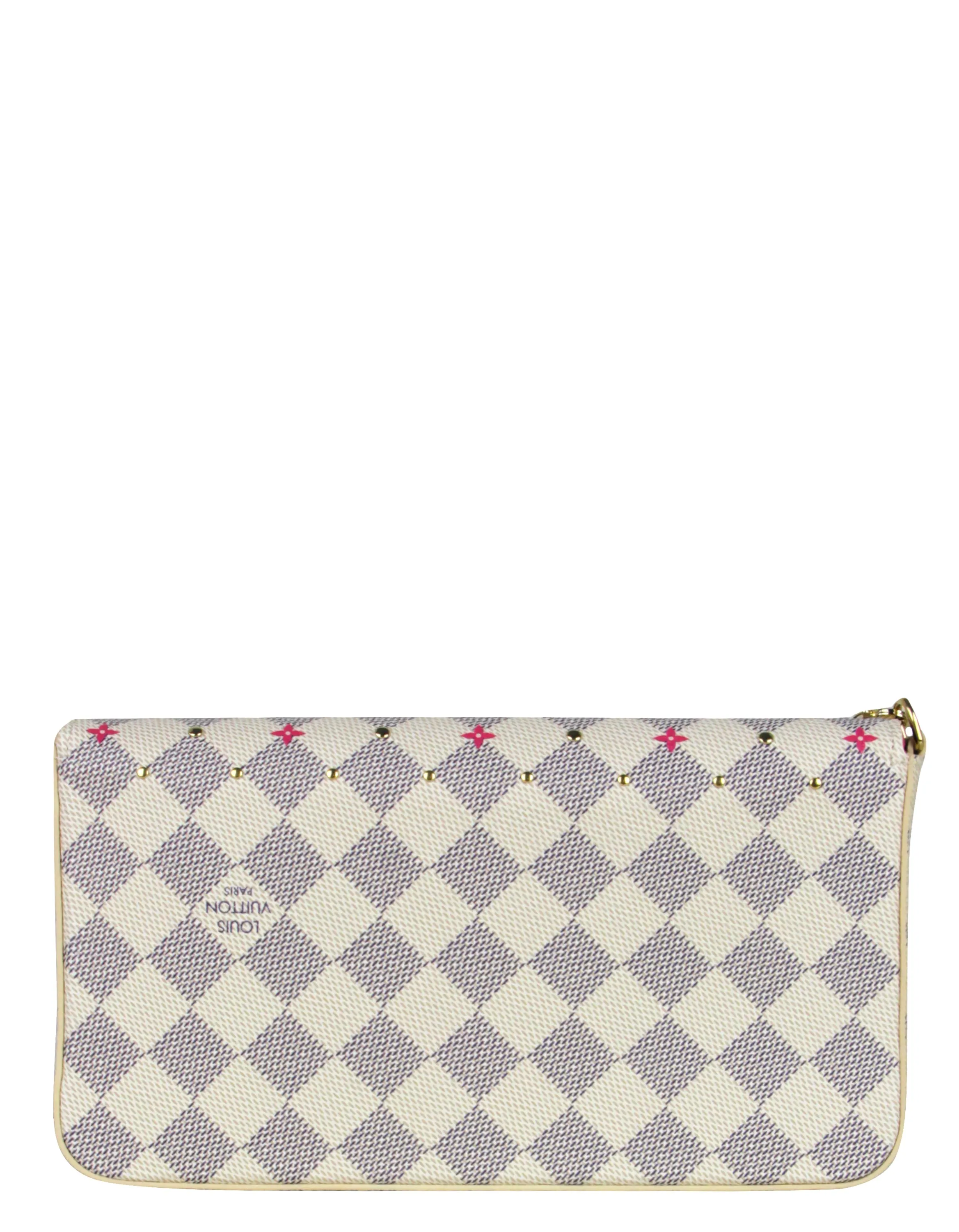 Louis Vuitton Damier Azur Studs Felicie Chain Wallet Crossbody Bag