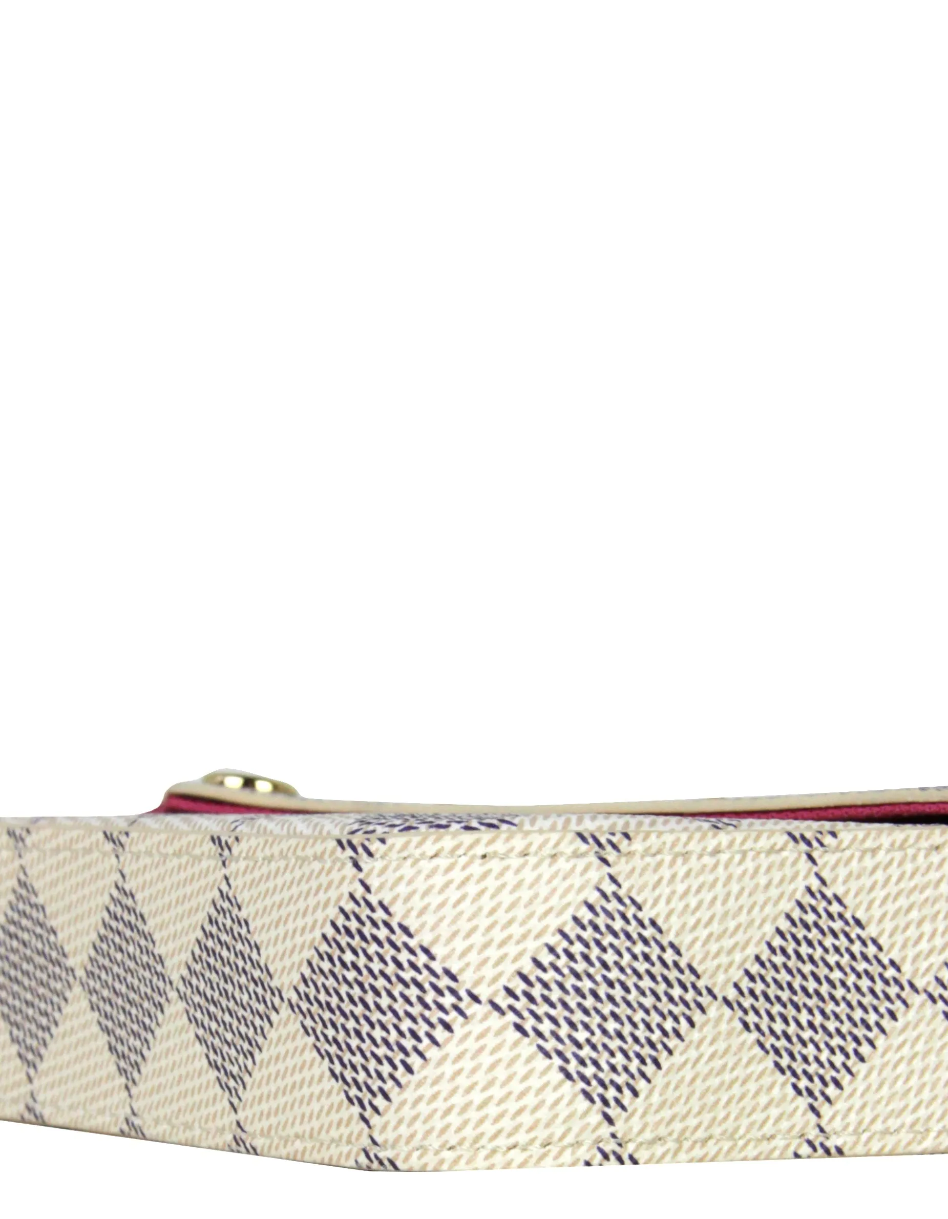 Louis Vuitton Damier Azur Studs Felicie Chain Wallet Crossbody Bag
