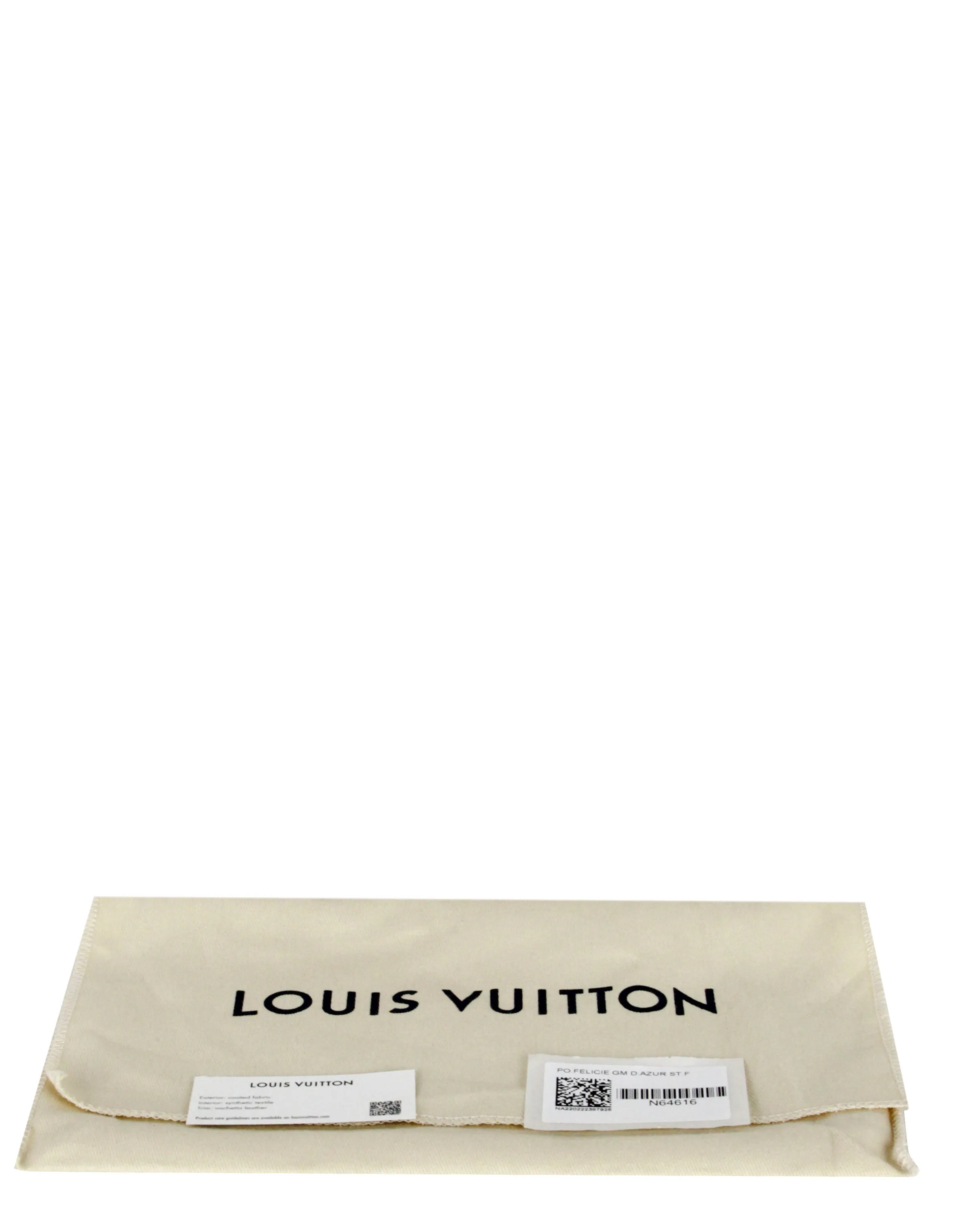 Louis Vuitton Damier Azur Studs Felicie Chain Wallet Crossbody Bag
